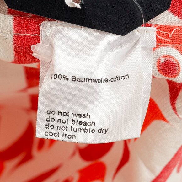 Akris Punto R/24 Off-White Cotton Satin Pelican Dot Printed Blouse - Picture 10 of 11